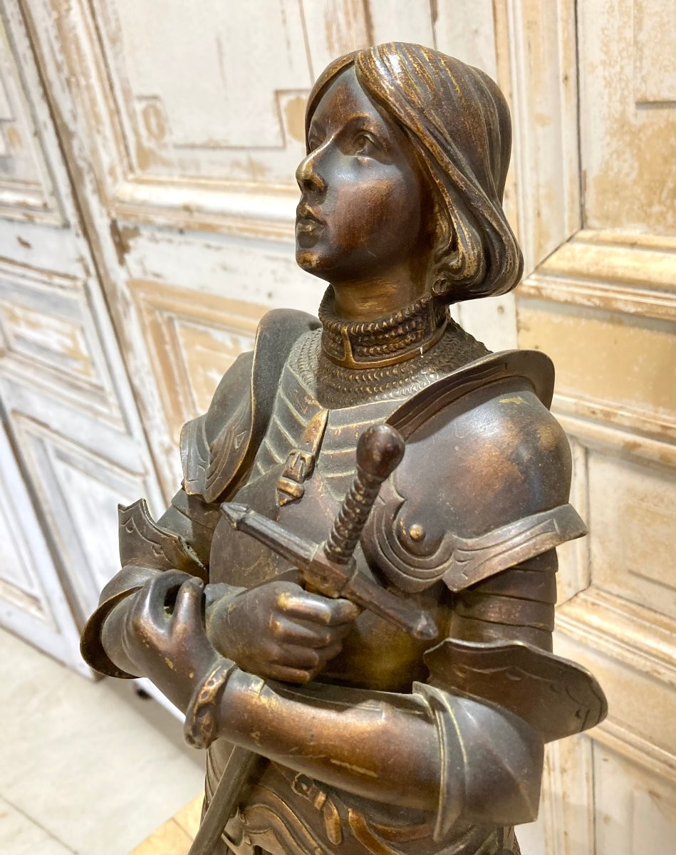 Bronze Joan Of Arc By Georges Omerth -photo-2