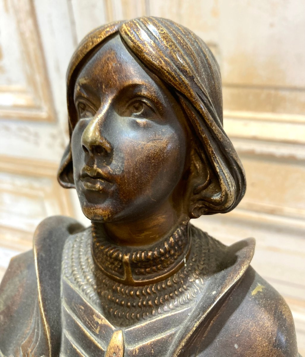 Bronze Joan Of Arc By Georges Omerth -photo-4