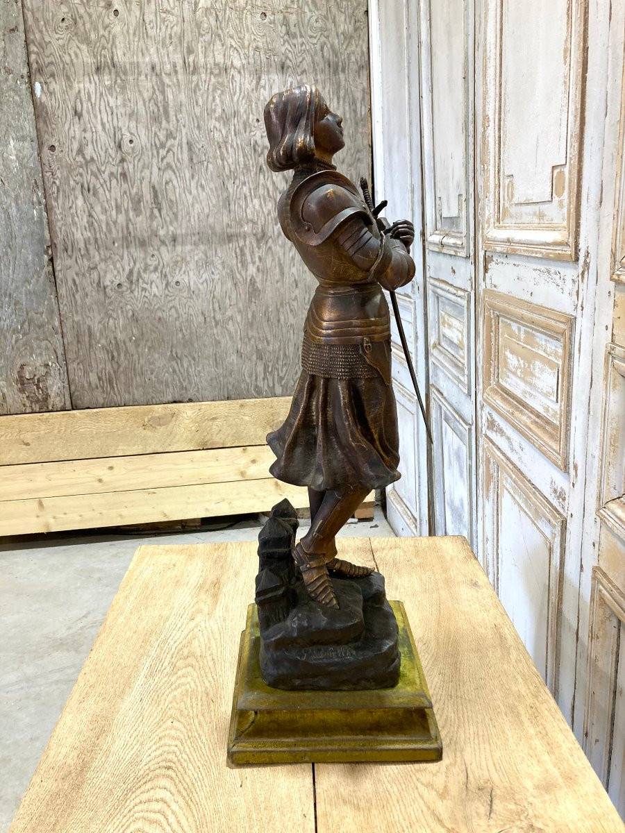 Bronze Joan Of Arc By Georges Omerth -photo-5