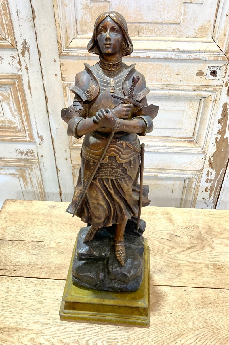 Bronze Joan Of Arc By Georges Omerth -photo-7