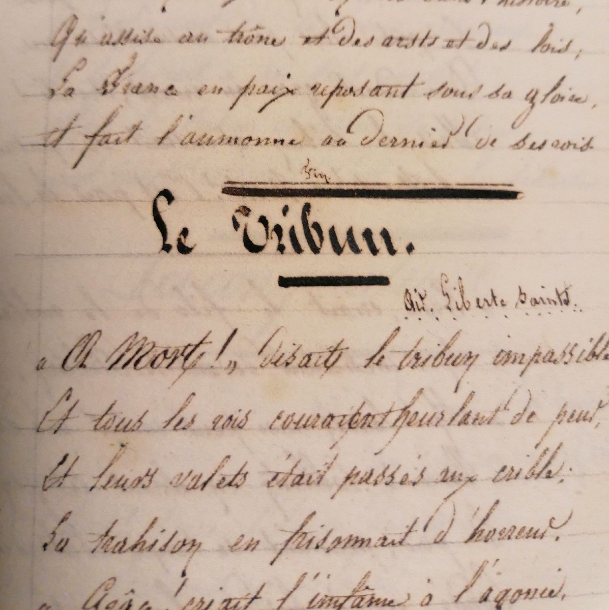 Very Rare Manuscript Collection Of Revolutionary Songs From The Trois Glorieuses. July 1830.-photo-3