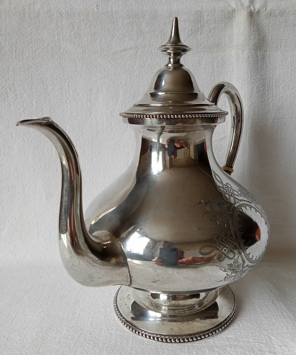 German Sterling Silver Teapot. Schwäbisch Gmünd 1850 Dominik Koett-photo-3