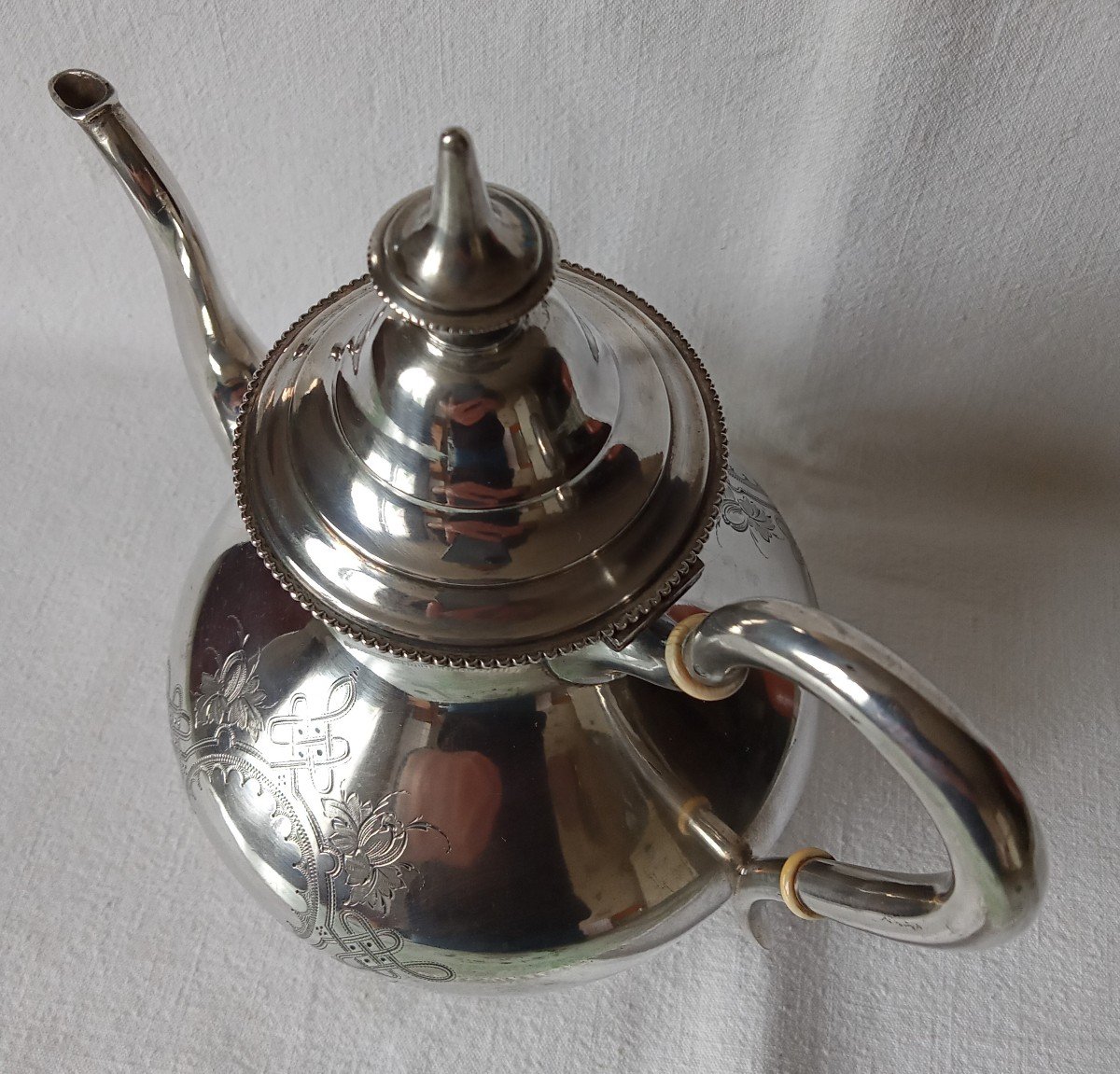 German Sterling Silver Teapot. Schwäbisch Gmünd 1850 Dominik Koett-photo-2