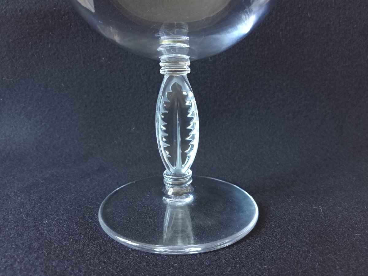 Lalique France coupe champagne Fontainebleau en cristal-photo-4