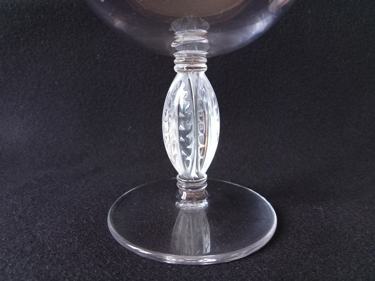 Lalique France coupe champagne Fontainebleau en cristal-photo-1