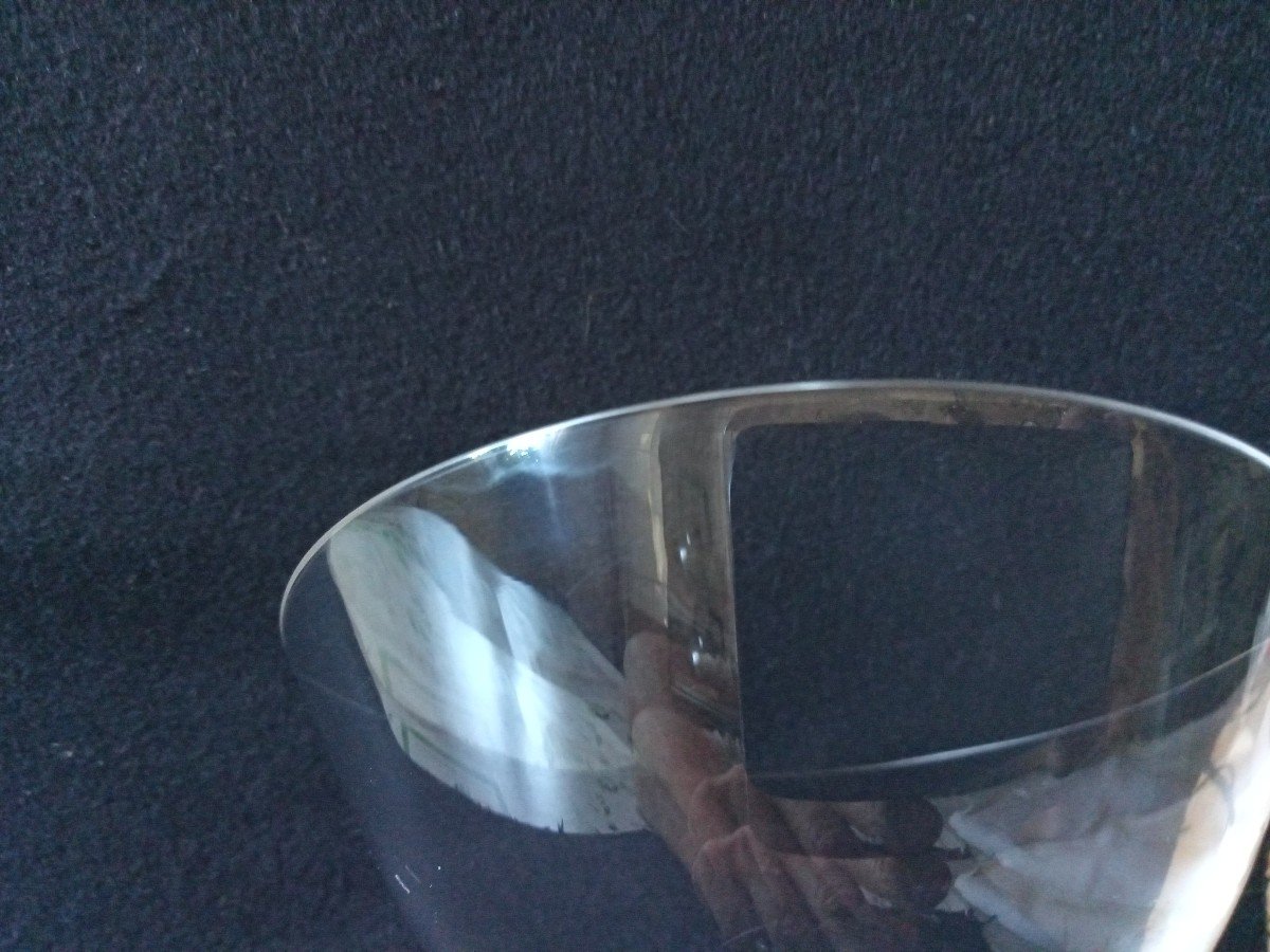 Lalique France coupe champagne Fontainebleau en cristal-photo-3