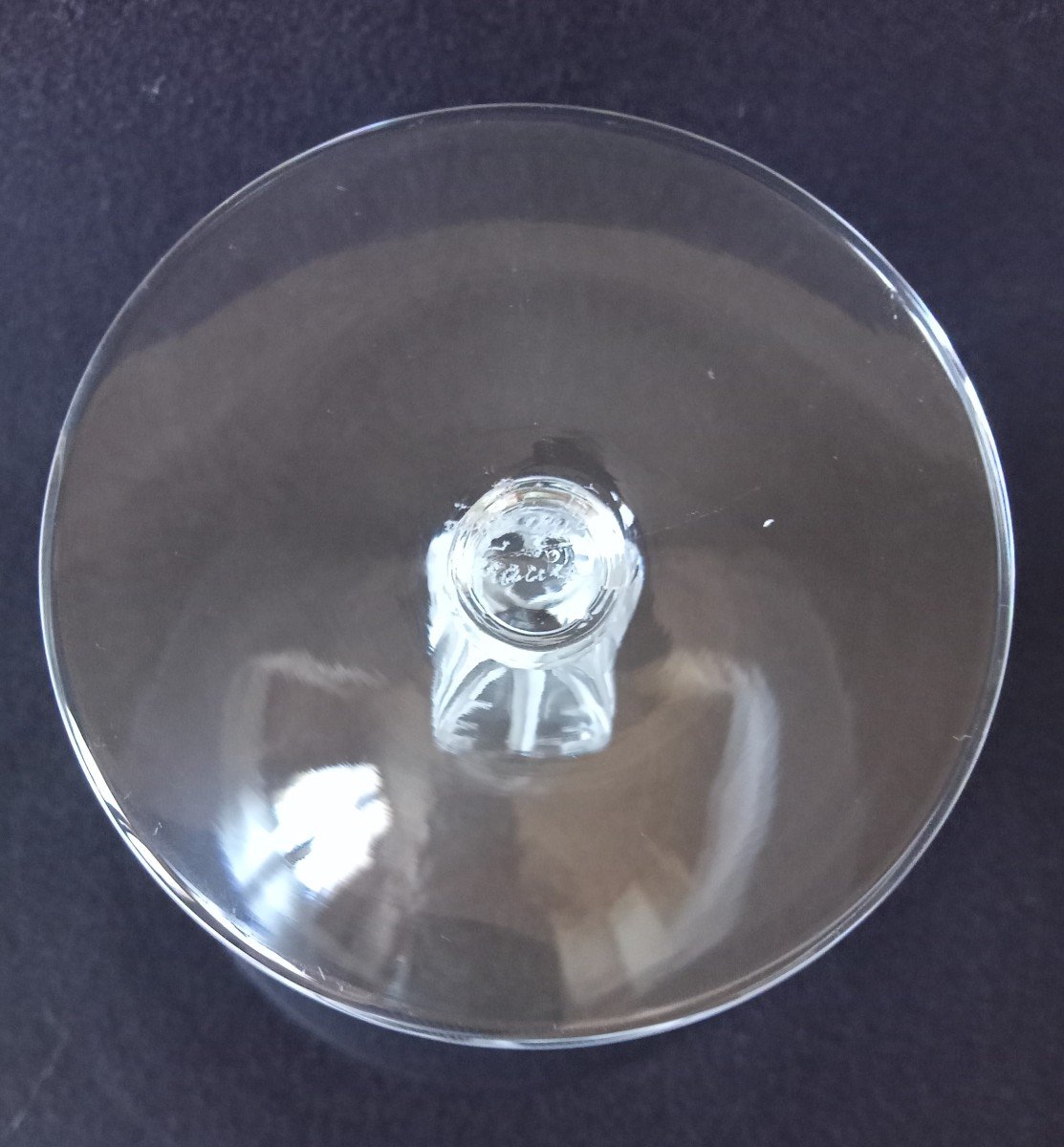 Lalique France coupe champagne Fontainebleau en cristal-photo-4