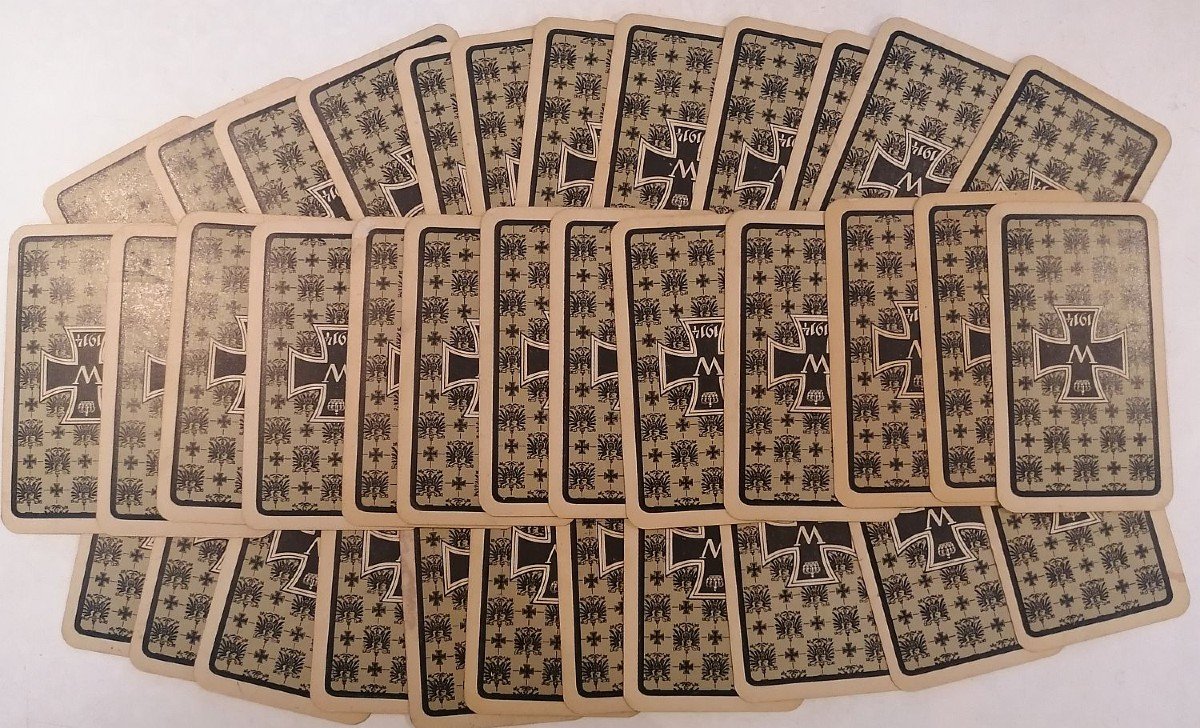 German Army Playing Card. Deutsche Heereskarte. German Army Playing Cards 14/18. Wwi-photo-7