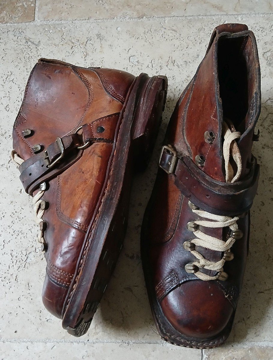 “le Trappeur” Boots Never Worn. New, Museum Condition. 1960-photo-1