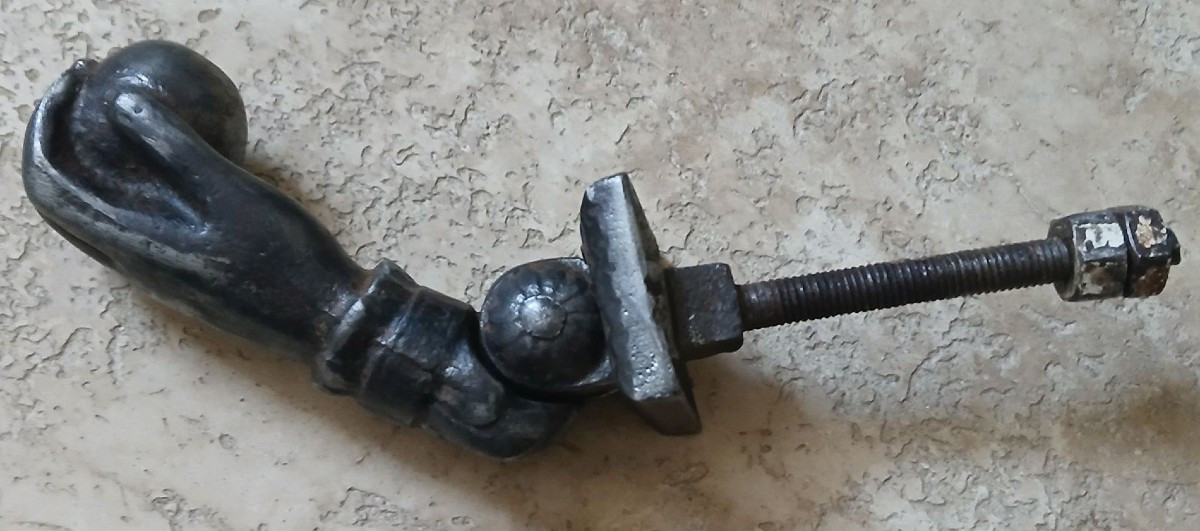 Cast Iron Door Knocker, 19th Century-photo-1