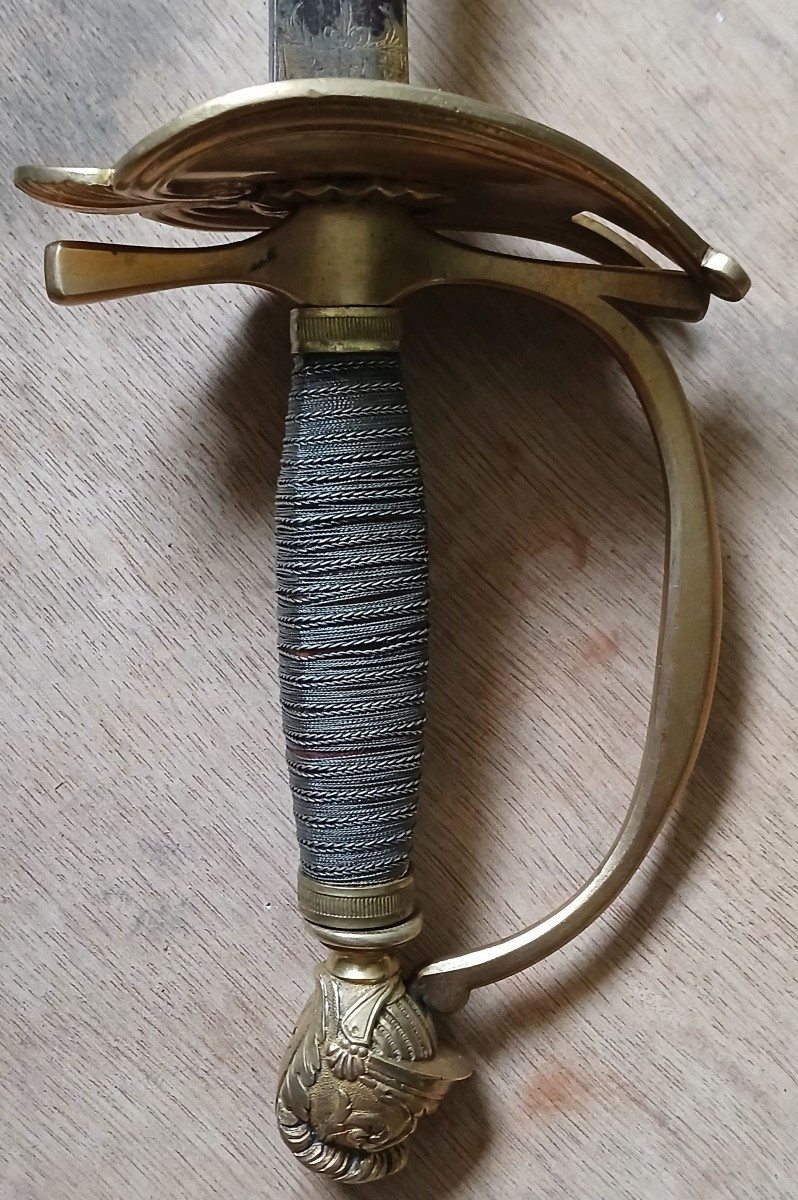 EPEE D' OFFICIER D' INFANTERIE ET DE CAVALERIE XVIII ème SIECLE modèle 1788-photo-3
