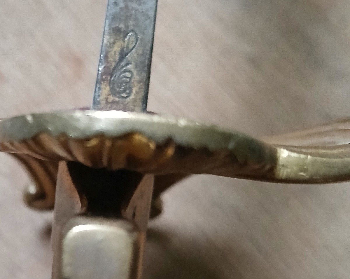 EPEE D' OFFICIER D' INFANTERIE ET DE CAVALERIE XVIII ème SIECLE modèle 1788-photo-1
