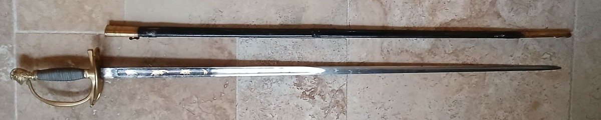EPEE D' OFFICIER D' INFANTERIE ET DE CAVALERIE XVIII ème SIECLE modèle 1788-photo-4