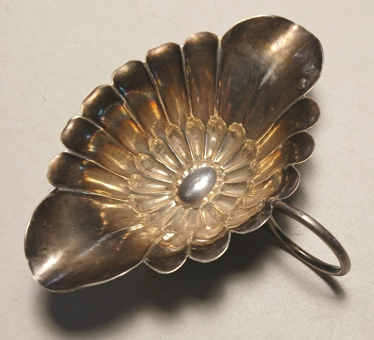 Solid Silver Baptismal Shell. 19th Century.-photo-2