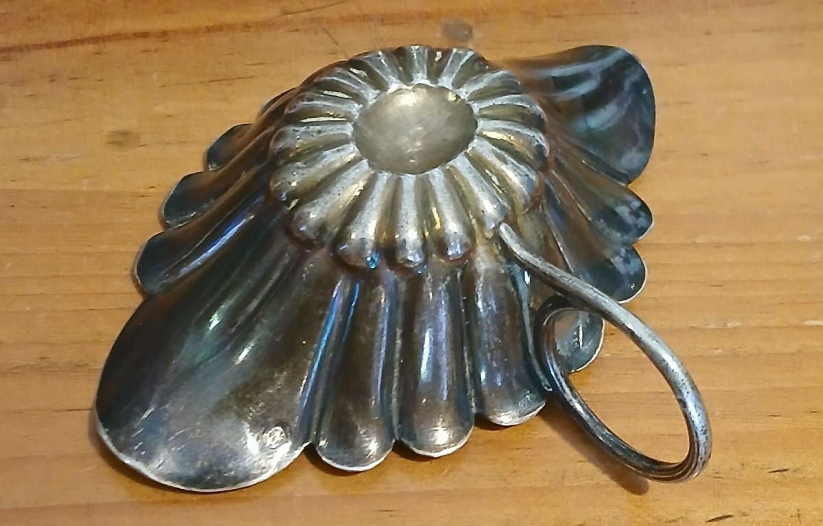 Solid Silver Baptismal Shell. 19th Century.-photo-4