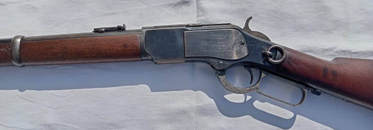 Carabine de selle Winchester modèle 1873. Année 1882 . Calibre 44-40. Fin du XIX siècle.-photo-4