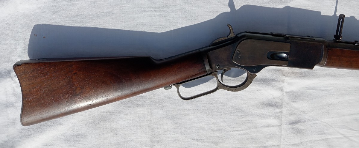 Carabine de selle Winchester modèle 1873. Année 1882 . Calibre 44-40. Fin du XIX siècle.-photo-3