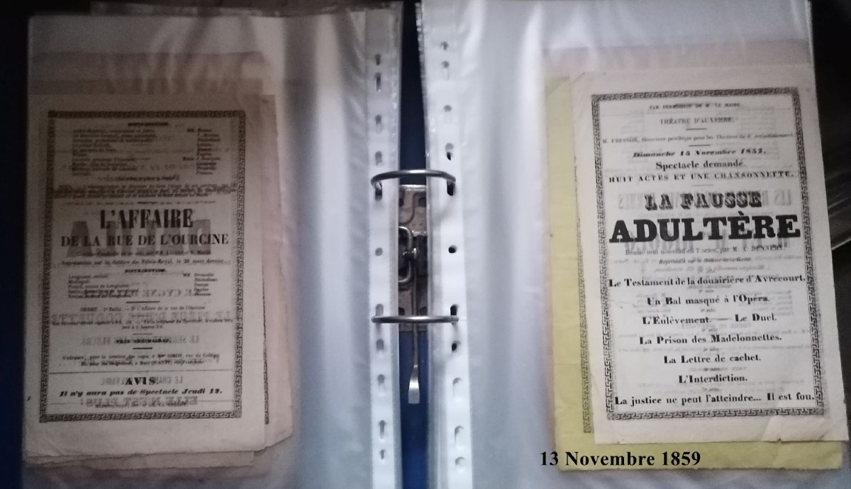 Auxerre Theatre From The Revolution To Napoleon III. Programmes.-photo-4