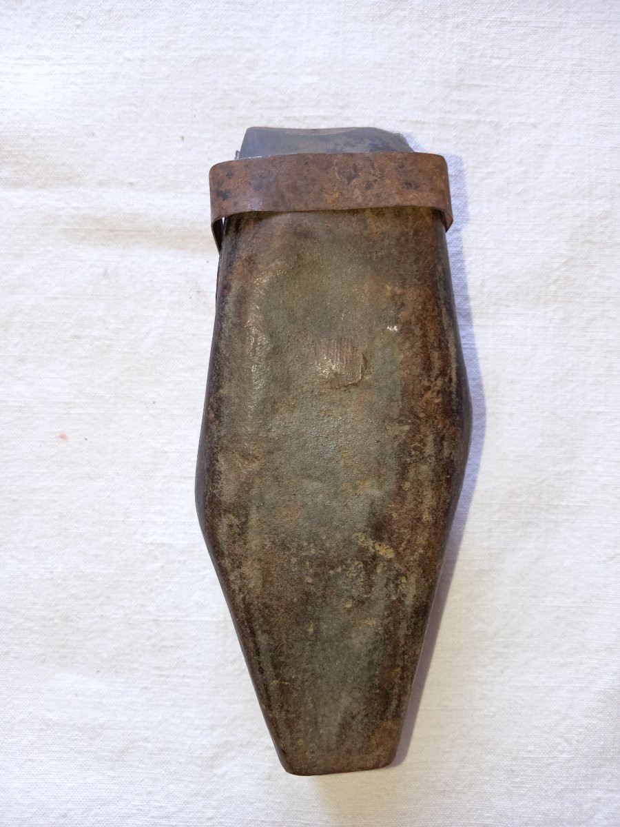 The Infant Jesus, Cast Iron Mold For Nativity Scenes Or Figurines. 19th Century-photo-3