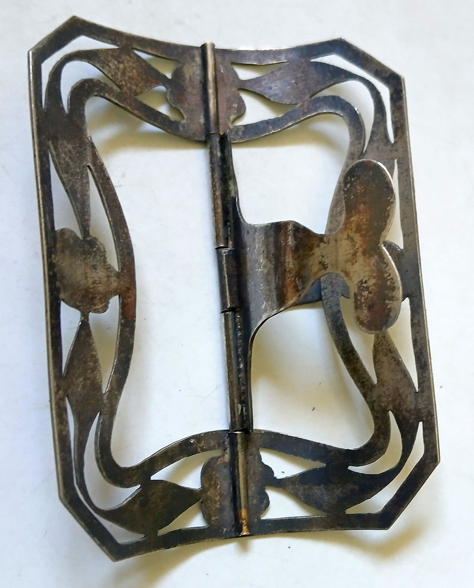 Boucle de ceinture en argent. -photo-2