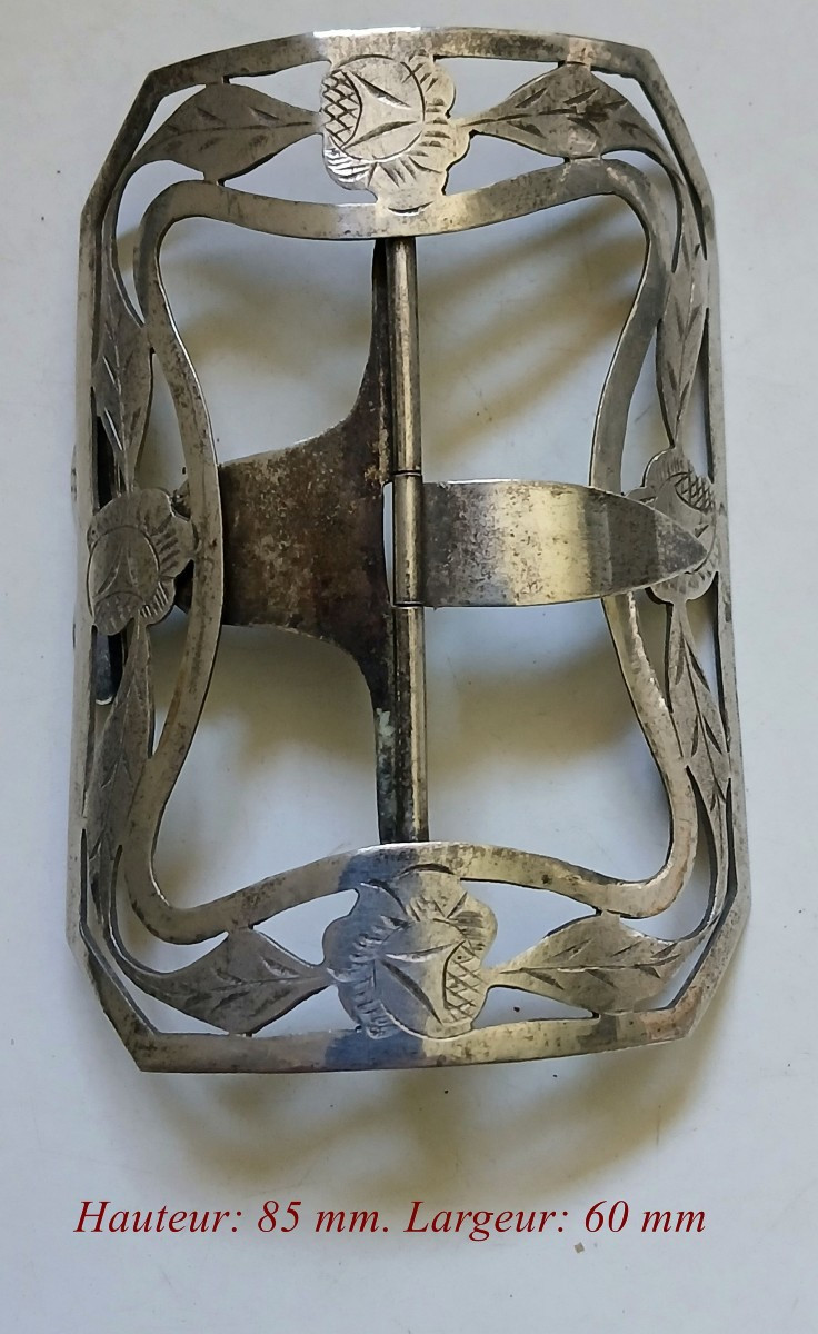 Boucle de ceinture en argent. -photo-3