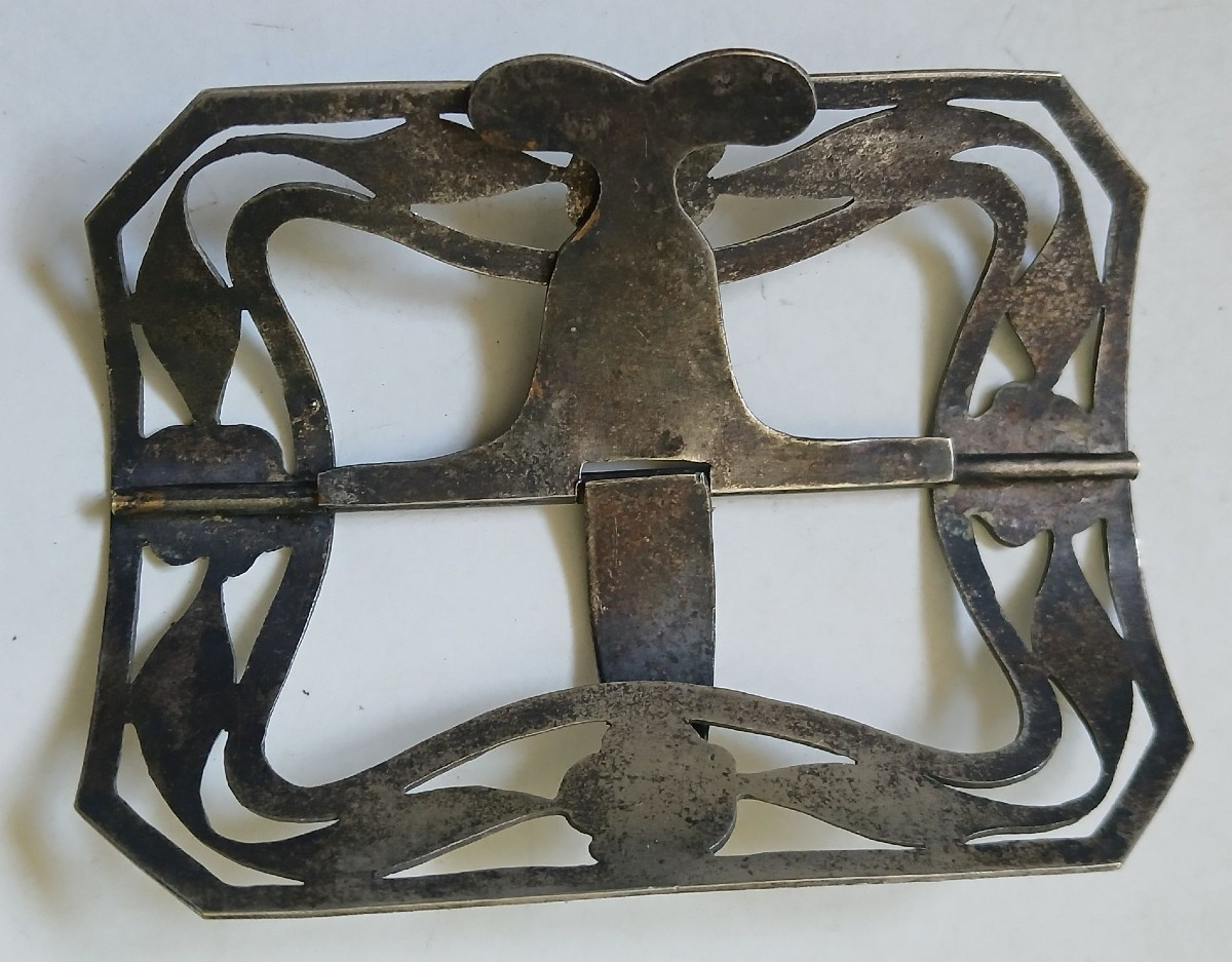 Boucle de ceinture en argent. -photo-4