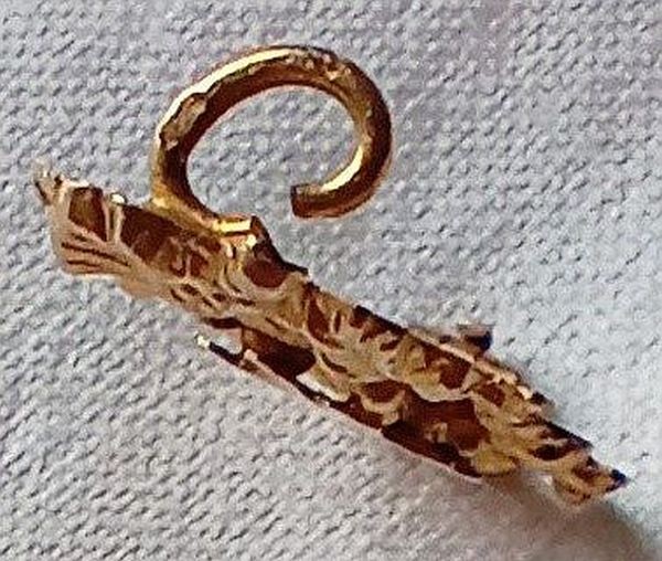 Broche croix de Lorraine chardons en or 18 carat 18 kt . CIRCA 1900-photo-3