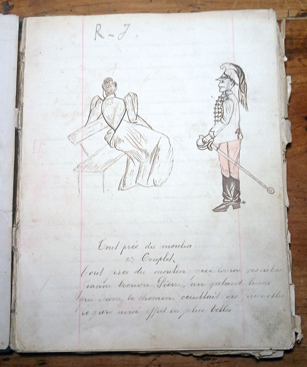 Joigny 1901. Book Of Songs And Poems By A Dragoon Of The 1st Regiment Of Joigny.-photo-7