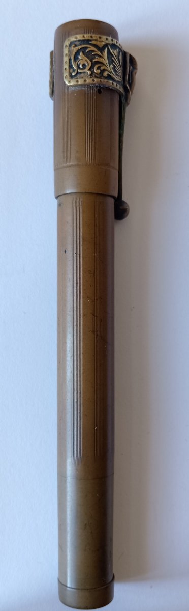Stylo plume safety FOUNTAIN UNIC  PEN UNIC Plume en or 18kt Début du XXème siècle. -photo-2