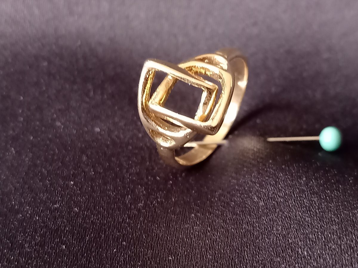 18-karat Yellow Gold Stirrup Ring-photo-1