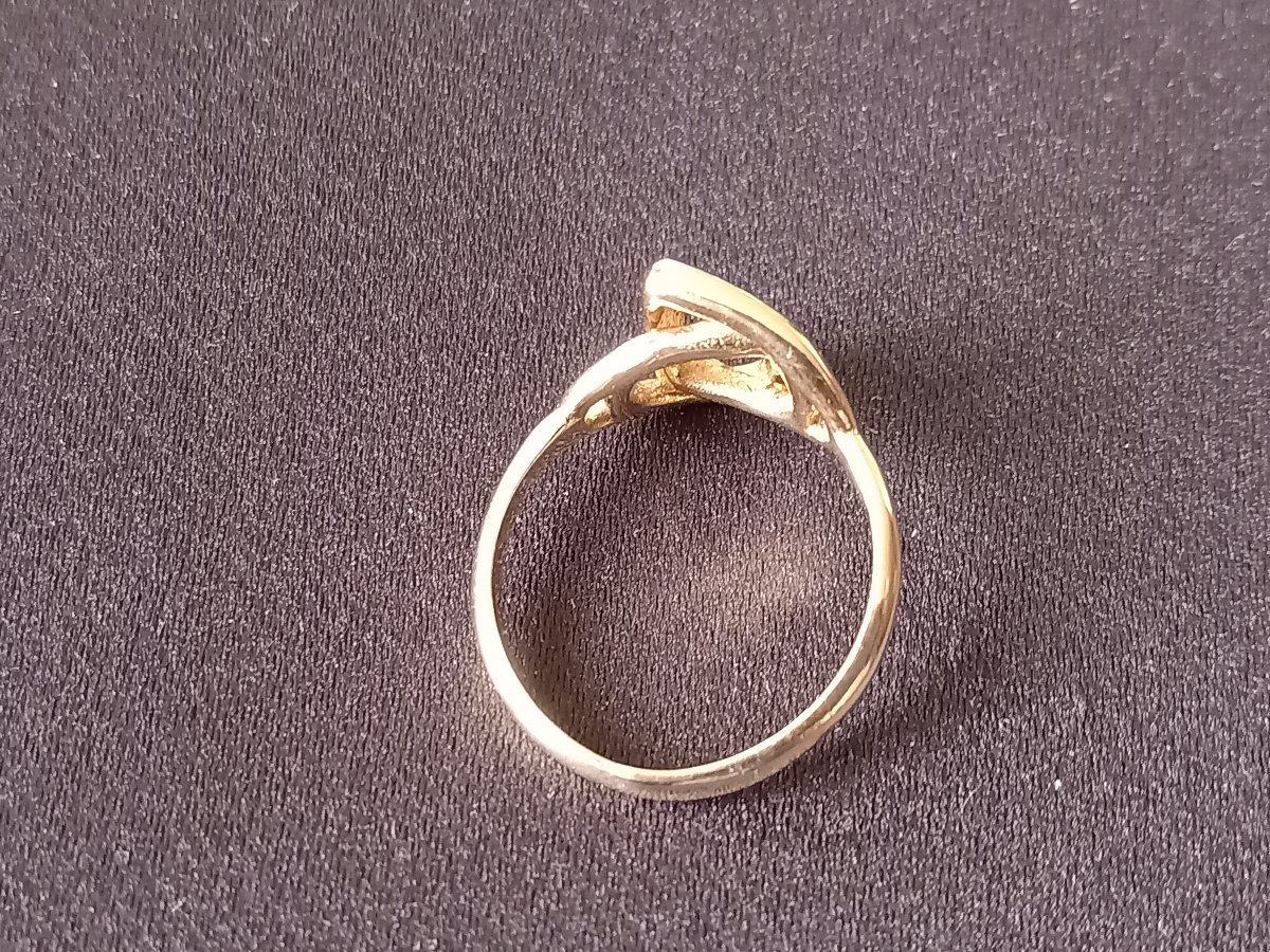 18-karat Yellow Gold Stirrup Ring-photo-3