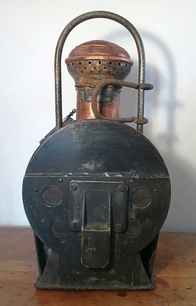 Sncf. Steam Locomotive. Quimper Depot. Headlight From The 1930s-photo-5