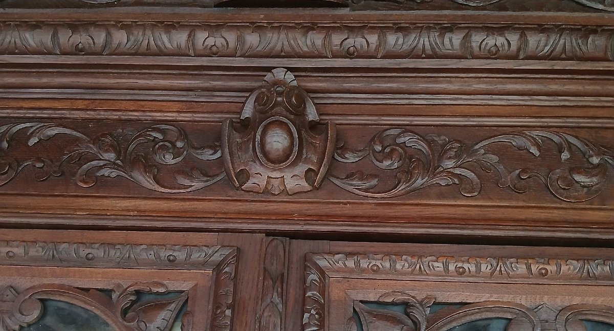 Henry II Bookcase In Solid Oak-photo-5