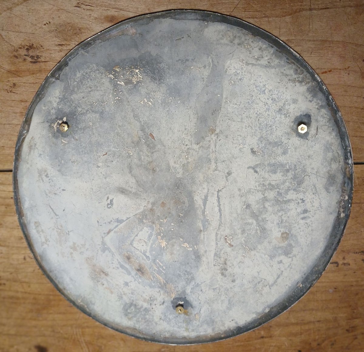 Large Blackened Silver-plated Copper Plate.-photo-2