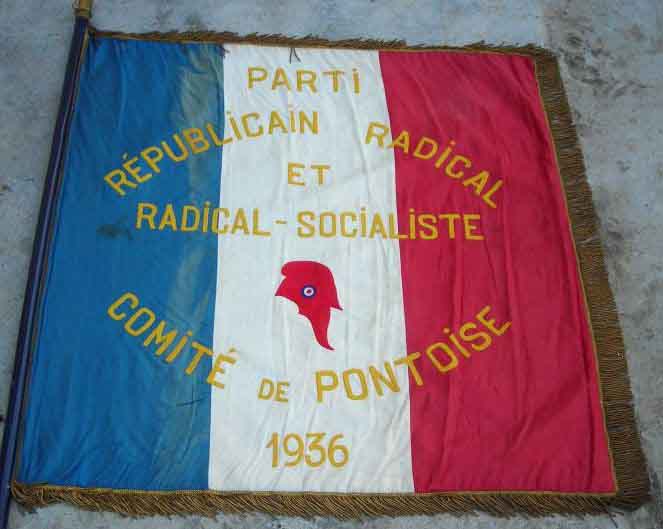 Drapeau du Parti Républicain Radical et Radical-socialiste de 1936