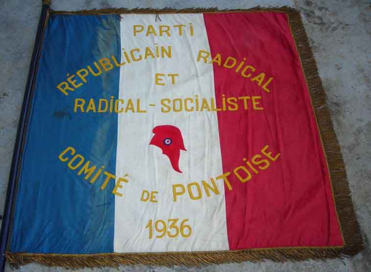 Drapeau du Parti Républicain Radical et Radical-socialiste de 1936-photo-2