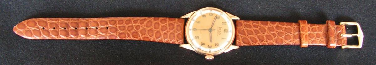 Lebanon Waterproof Incabloc Watch 18kt Gold 50s-photo-3