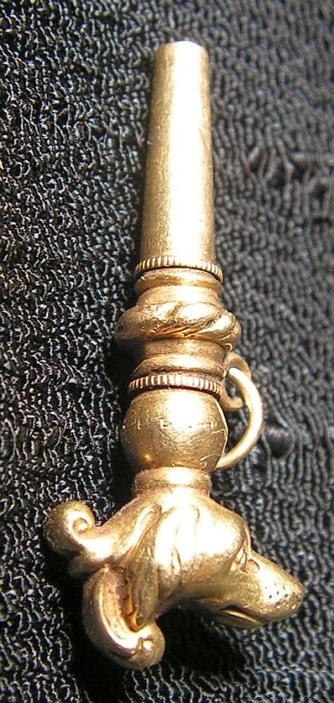 Zoomorphic Watch Key In Gold. Circa Middle Of XIXth Century-photo-2