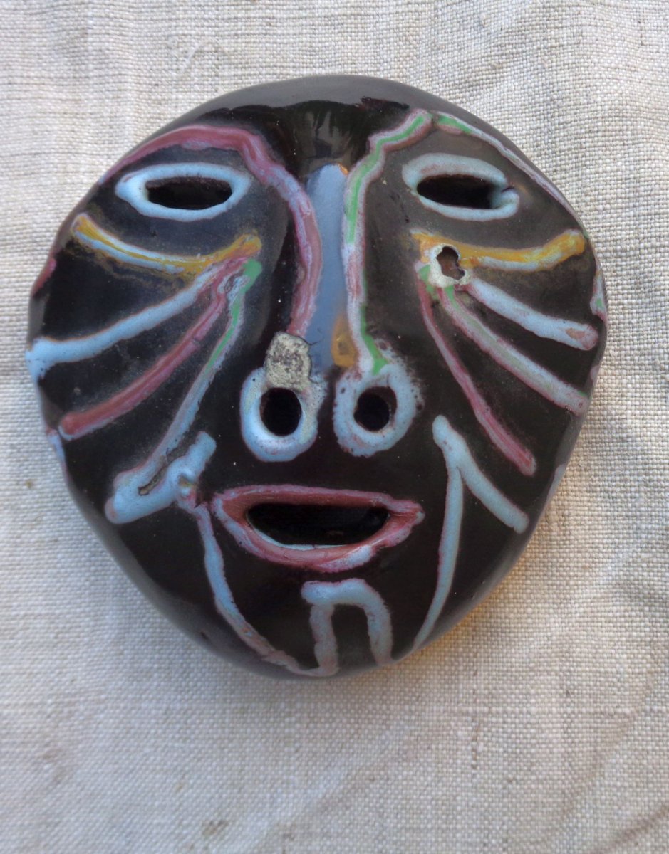 Poterie d'Accolay:  Masque africain