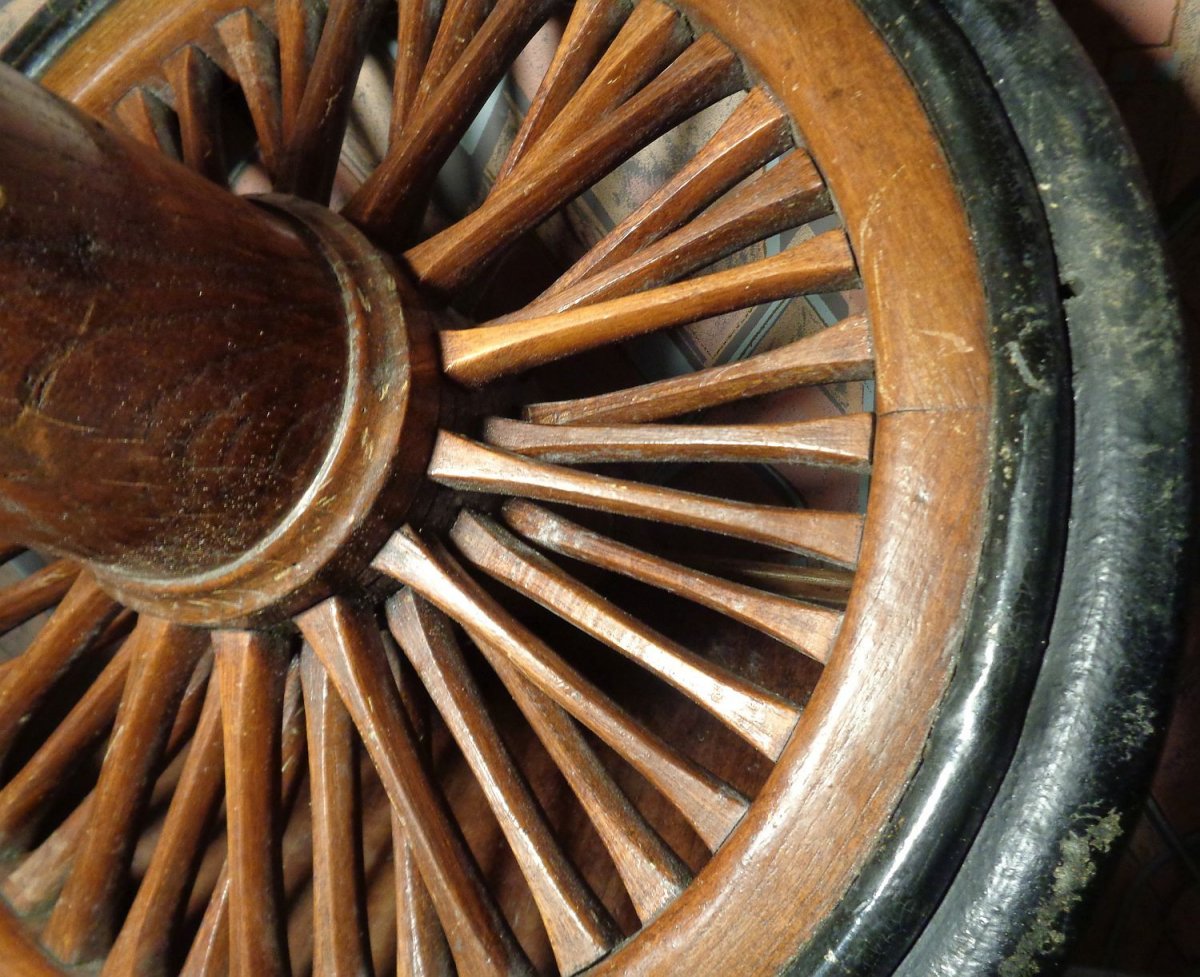Rare Masterpiece By Compagnon Charron Said “hundred Spoke Wheel”-photo-3