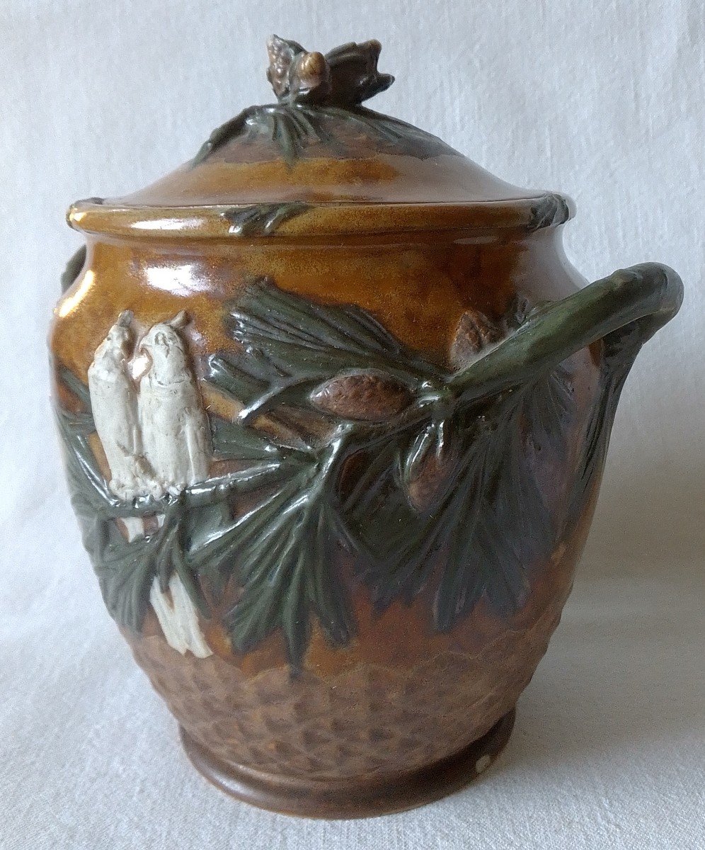 Porcelain Pot Susse Frères Paris Sign S Guénardeau. (som-charles Guénardeau)-photo-2