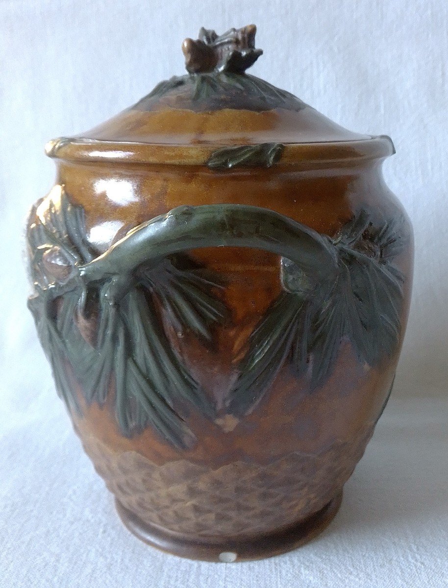 Porcelain Pot Susse Frères Paris Sign S Guénardeau. (som-charles Guénardeau)-photo-3