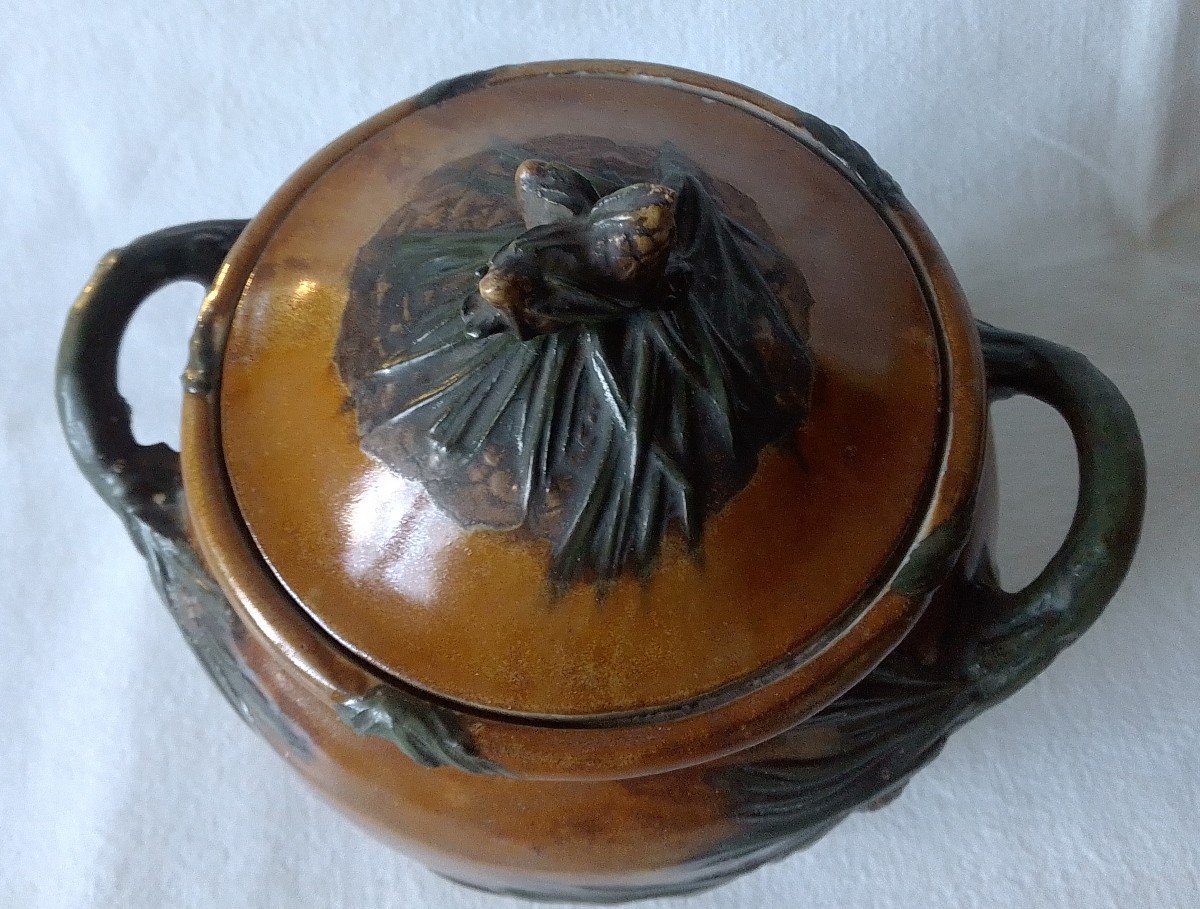 Porcelain Pot Susse Frères Paris Sign S Guénardeau. (som-charles Guénardeau)-photo-1