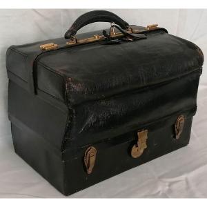 Briefcase, Travel Kit Called “baise En Ville”. Crystal And Silver. Jannel De Belval.