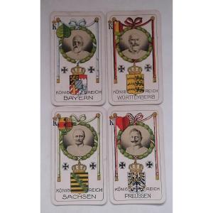 German Army Playing Card. Deutsche Heereskarte. German Army Playing Cards 14/18. Wwi