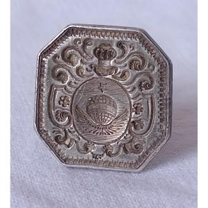 Silver Hot Air Balloon Stamp Seal. Late 18th Century