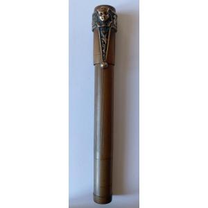 Stylo plume safety FOUNTAIN UNIC  PEN UNIC Plume en or 18kt Début du XXème siècle. 