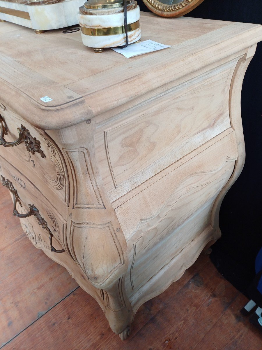 Louis 15 Artsannale Sablée Chest Of Drawers -photo-2