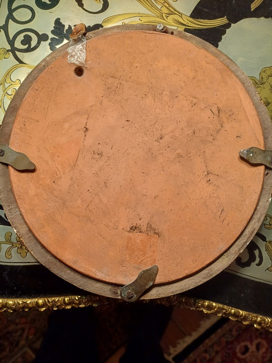 Terracotta Medallion 1771 By Jb Nini Representing Jd Leray De Chaumont-photo-3