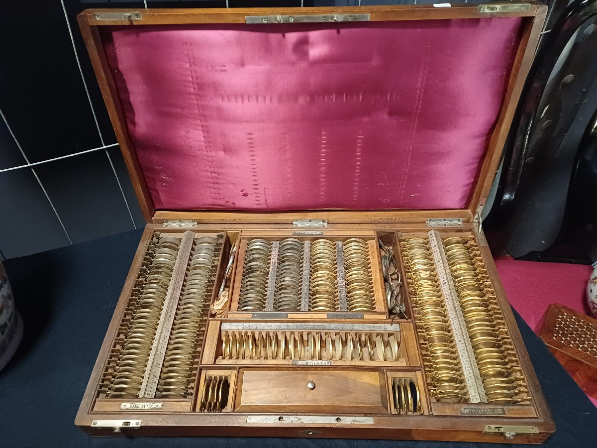 Mahogany Ophthalmologist's Case Late 19th Century